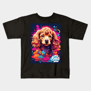 My Best Paw Poodles Graffiti Kids T-Shirt